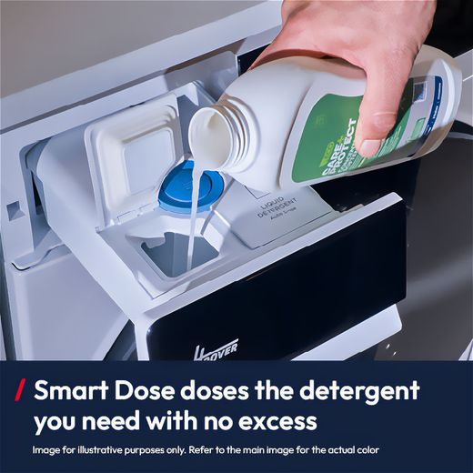 Hoover Pro Wash Series 7 HBQD 49SBL10U-80 9kg WiFi Connected Washing Machine with 1400 rpm - White - annotation - smart dos